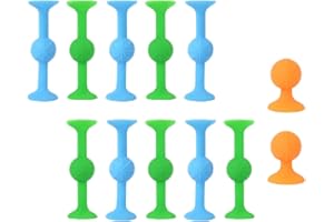 12pcs Suction Cup Dart CHUNLINLAODA Sucker Toys Pop Darts Sensory Sticks for Release Stress Dart Toy Soft Silicone Suction Sticky Darts Throwing Toys Family Interactive Games (Multicolor 12)
