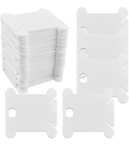 100 Bobine Per Filo Da Ricamo - Organizzatore In Plastica Per Cucito E Artigianato | 5 Colori Assortiti - Foto 6