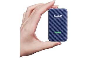 Carlinkit 4.0 Wireless Adattatore, wireless CarPlay e Android Auto adattatore solo per auto con Apple CarPlay cablato in fabbrica, dongle USB plug-in diretto, realizza cablato a wireless