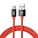 Produktbild Tqka USB Typ C Kabel, USB C zu USB, Speziell Geflochtenes Nylon Kabel (1,8m/6ft) für Samsung Galaxy S8, S8 +, MacBook, Google Pixel, Huawei, Nexus 6P, HTC 10, OnePlus 2 und Mehr (Farbe: Desert Red)