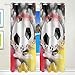 Produktbild WENYAO Football Design Print Wärmeisolierte Verdunkelungsvorhänge für Schlafzimmer Wohnzimmer 55 'B x 84' L, 2 Panels