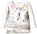 3 Pommes Baby-Girls Preppy Girl Long Sleeve T-Shirt, Off-White (Broken White), 18-24 Months (Manufacturer Size:2A)
