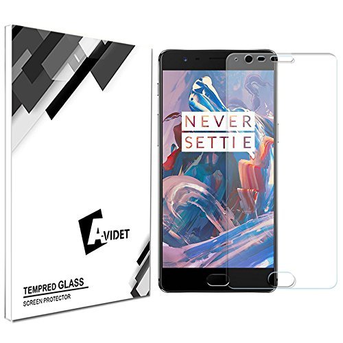 Oneplus 3T Displayschutzfolie, AVIDET Hohe Qualität 3D vorgerundet PET HD Ultra-klar glasfolie Display Schutz Folie Vollschutz-mit ultra-Stärke, ultra-klare Transparenz für Oneplus 3T, ( Tansparent)