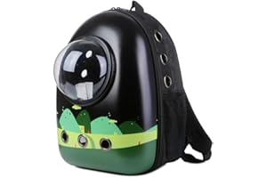 PETCUTE Mochila para Transporte de Mascotas,Transpirable Mochila Transportín Perro con Correa de Hombro Ajustable,Colchón Suave,Bolsa de Transporte de Burbujas para Gato de Perro Pequeños Animales