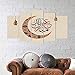 Produktbild bedibuy 5 teiliges Wandbild MDF Islamischer Halbmond b-4093 Bild - 5 Parca MDF Tablo - slami Hilal