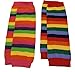 Baby Kids Boys Girls Pink Red Rainbow Leg Warmers - TWIN PACK (3 MTHS UPTO 5 YRS OLD)
