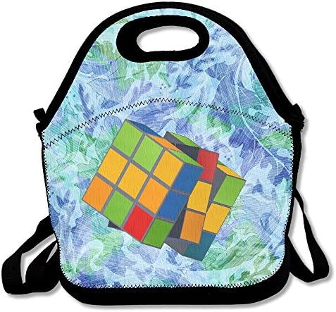 Melting Puzzle Cube Lunch Bag Adjustable Strap