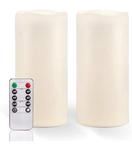 Kimjo 10CM X 35CM Flammenlose Große LED Kerzen Out Produktbild-Vorschau 5