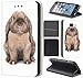 Price comparison product image CoverFix premium case for Samsung Galaxy J5, J530F flip cover protective case, leatherette flip case, motif 1090 Haase Kaninchen Rabbit Grau