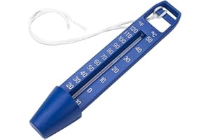 COMEBACHOME Thermomètre de piscine, thermomètre à piscine flottante portable avec compteur de température à lecture facile et facile, thermomètre à bain à remous pour piscines, spas, bains à remous, étangs (6,7