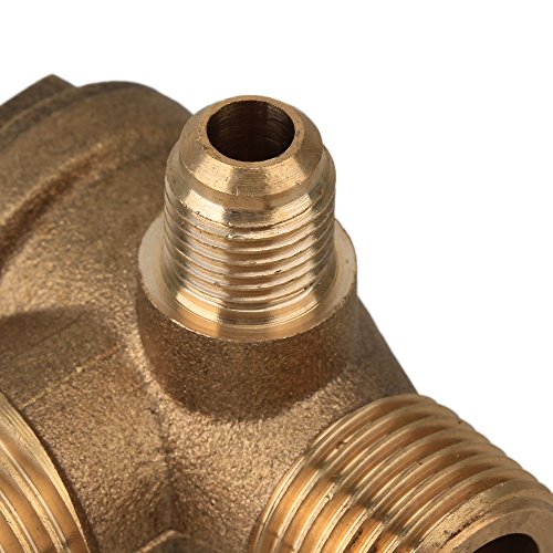 BQLZR 3-Wege Messing Mann Ventil Verbinder Werkzeug f¨¹r Luft Kompressor 0.39″“ 0.65″“ 0.83″“ - 5