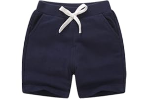 DCUTERQ niño bebé niños algodón sólido Deporte Jogger Pantalones Cortos niños niñas Verano Casual Pantalones de Cintura elástica