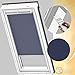 Produktbild VELUX Orignal Sichtschutzrollo RML 206 9050/Bedienart : Elektrisch/Farbe : Uni Blau/Fenstergröße : 206/Fenstertypen : GGL, GPL, GHL, GTL, GXL_24837
