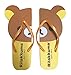 Produktbild san-x Rilakkuma Flip Flops/Sandalen stanzling Damen Strand Hausschuhe (Rilakkuma/gelb) Größe ca. 7,5 (frei Größe) Alpha