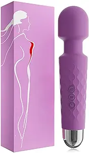 Paxos Rechargeable Personal Massager - Quiet & Waterproof - 20 Patterns & 8 Speeds - Travel Bag Included - Women & Men - Perfect for Tension Relief, Muscle, Back, Soreness, Recovery