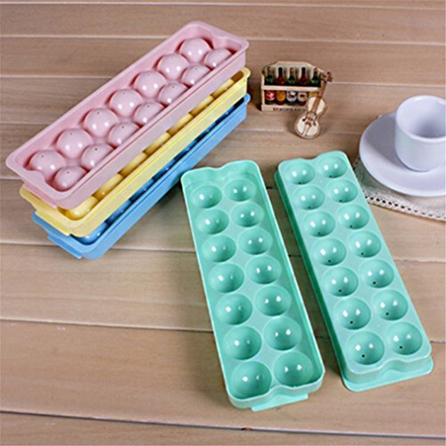 HENGSONG Eiskugel Form Kunststoff Eiswürfelformen Eisform Eis Kugeln Bällchen, Zufällige Farbe - 4