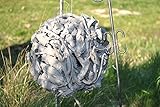  Holzkugel aus Aststücken,sehr dekorativ,antik-grau,20cm