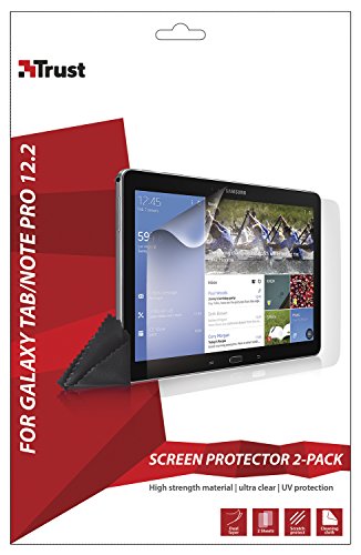 Trust Galaxy TabPRO/NotePRO 12.2 Screen Protector – Displayschutzfolie für Samsung Galaxy TabPRO/NotePRO 12.2 (2-er Pack) - 2