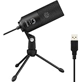 FIFINE USB Mikrofon PC Gaming, Mikrofon, MAC PS4 PS5 i&ccedil;in, Standlı Podcast Mikrofon, St&uuml;dyo Kalitesi Kayıt Kondansat&ouml;r&uuml;, Mikr