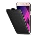Produktbild StilGut UltraSlim Case Hülle Leder-Tasche für Galaxy A5 (2017). Dünnes Flip-Case Vertikal klappbar aus Echtleder für Das Original Galaxy A5 (2017), Schwarz