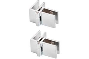 Drenky 2 szt. Zawias zaciskowy do szklanych drzwi 90 stopni bez wiercenia szkła do szkła zawias do szkła o grubości 5 mm - 8 mm