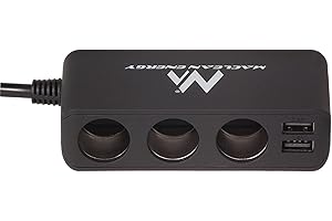 ‎MACLEAN Maclean MCE117 wieloportowa ładowarka samochodowa 3 x 12 V gniazdo zapalniczki 4 x USB