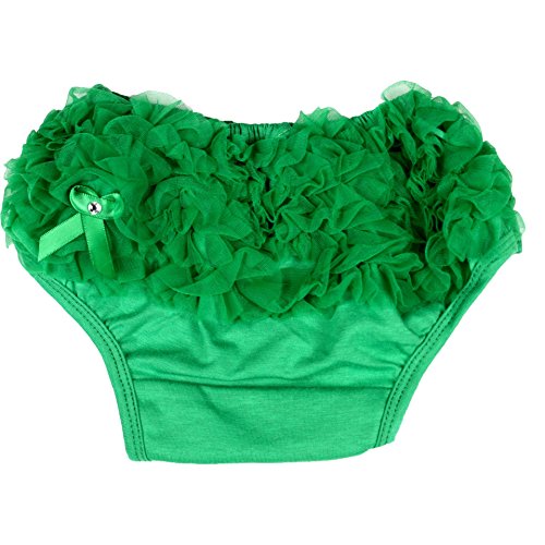 Christmas Dress Kelly Green Cotton Bloomer Pant Baby Girl Clothing 6-24m (Green)