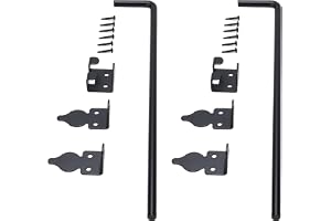 Tungt Spärrar 18in Käpp Bult Grind Droppstång för trä Grindar Metall Gates Stopper 2 Pack för Att Hålla Grind Till Marken