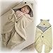 Gaorui baby parisarc blanket Infant hoodie fleece Swaddle wrap sleeping bag stroller