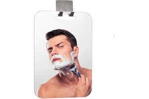 STIANIIIE Espejo antivaho Stianite, baño de Alta definición Espejo de Ducha sin Niebla, sin Marco, Resistencia a los Impactos baño Accesorios de Ducha Colgantes en la Pared Grande