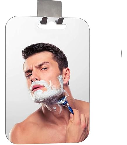 Specchio da doccia antiappannamento, specchio da barba, specchio da trucco acrilico antiappannamento di lusso e robusto, piccolo specchio da viaggio | Leroy Merlin