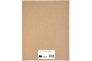 Grafix Spanplatten-Blatt, mittelschwer, 30,5 x 30,5 cm, Weiß, 25 Stück 8-1/2" x 11" Natur