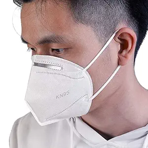 Vocado Non-Woven Fabric Reuseable KN95 Face Mask (Without Valve, Pack of 4) for Unisex