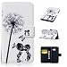 Produktbild LMAZWUFULM Hülle für Samsung Galaxy A5 2017 SM-A520F 5.2 Zoll PU Leder Magnetverschluss Brieftasche Lederhülle Malerei Prägen Liebe Unter Dem Löwenzahn Muster im Bookstyle mit Stent-Funktion und Karten Slot Schutzhülle Ledertasche Flip Cover für Samsung Galaxy A5 2017 SM-A520F (5.2 Zoll)