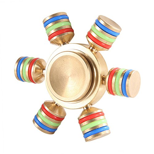 GuDoQi Hand Fidget Spinner With Six Detachable Wings Stress And Anxiety Relief Toy