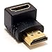 Price comparison product image Keple | Right Angle HDMI Male to HDMI Female 90 Degree Adapter for Denver DVH7781 DVD Player | High Speed, Gold Plated, 3D, Supports Ethernet, Audio Return