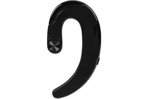 GARSENT Bone Conduction Headphones, Wireless Bluetooth Bone Conduction Headset Earphone, Ear-Hook Stereo Earphones with Micphone, for iPhone iPad Samsung (Black)