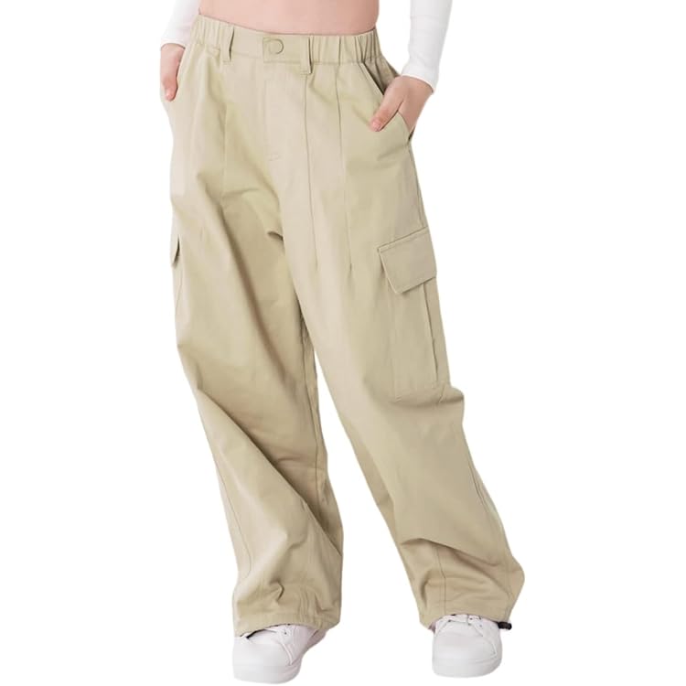 Rolanko Cargobroek voor meisjes, waterdicht, voor trekking, hoge taille