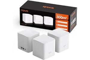 Tenda Nova MW5G Sistema WiFi Mesh, Dual Band AC1200 con Copertura Fino a 350 ㎡, 2 Porte Gigabit Ethernet, Soluzione WiFi Ideale per Casa Grandi con Muro Spesso, Confezione da 3 Pezzi