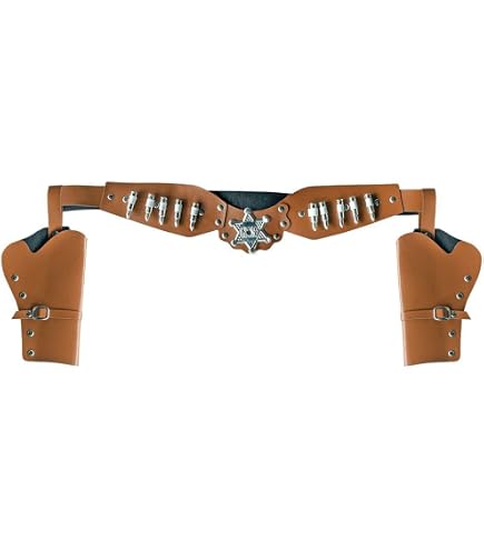 Cintura di pistola da cowboy PU la cintura occidentale con