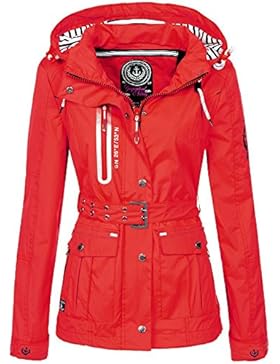 Geographical Norway Damen Übergangsjacke Bisous abnehmbare Kapuze