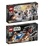 Lego Star Wars Set: 75195 Ski Speeder vs. First Order Walker Microfighters + 75196 A-Wing vs. TIE Silencer Microfighters - Star Wars