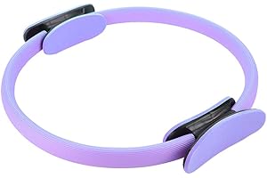 KOSDFOGE Círculo Anillo Pilates, Círculo Mágico Anillo Ejercicio, Círculo Resistencia de Anillo Yoga Doble Agarre 4 Colores 1,4 Pulgadas para Fitness de Muslos y Piernas