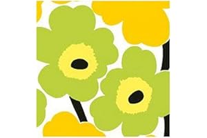 Ideal Home Range 20 Count Boston International 3-Ply Paper Lunch Napkins, Marimekko Yellow Unikko