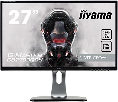 iiyama GB2783QSU-B1 27" G-Master Height Adjustable QHD LED Gaming Monitor with FreeSync and USB - Black
