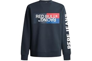 RED BULL RACING X PEPE JEANS Pepe Jeans RBR Colour Block Graphic Crew Sudadera Hombre (Pack de 1)