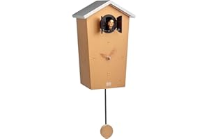 KOOKOO BirdHouse Copper, modern cuckoo clock with 12 natural bird voices or cuckoo call