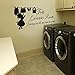 Produktbild mairgwall positiven Spruch Sorting Out Life One Load At A Time Laundry Room Aufkleber Schriftzug Vinyl, Vinyl, Custom, 20"h x46"w