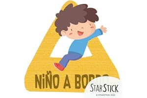 STARSTICK Niño a bordo – Pegatinas de diseño para coche - Castellano
