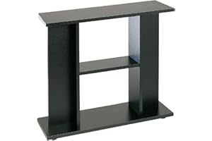 Amtra Supporto System 80 Black - Mobile in Legno per Acquari, 80x32x70 cm Nero, Base Universale con mensola, montaggio facile, Stile Classico ed Essenziale, adatto ad ogni arredo, Made in Italy